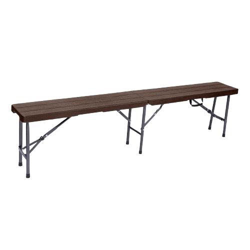 BANCO PLEGABLE 1.80M SBK-180 MARRÓN BM-3