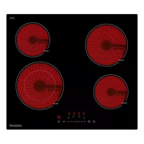 ANAFE ELECTRICO VONDOM VITROCERAMICA 60CM COCCIONE