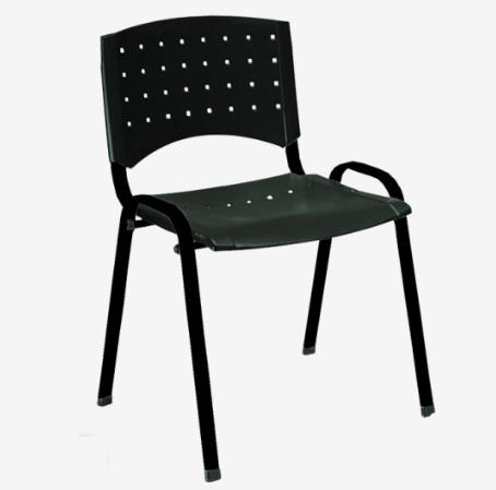 SILLA OFICINA DAKOT BOOM APILABLE PVC NEGRO DBN